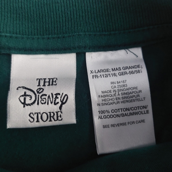 Vtg Disney Goofy Embroidered Green 100% Cotton Long Sleeve Shirt | XL - Picture 3 of 7